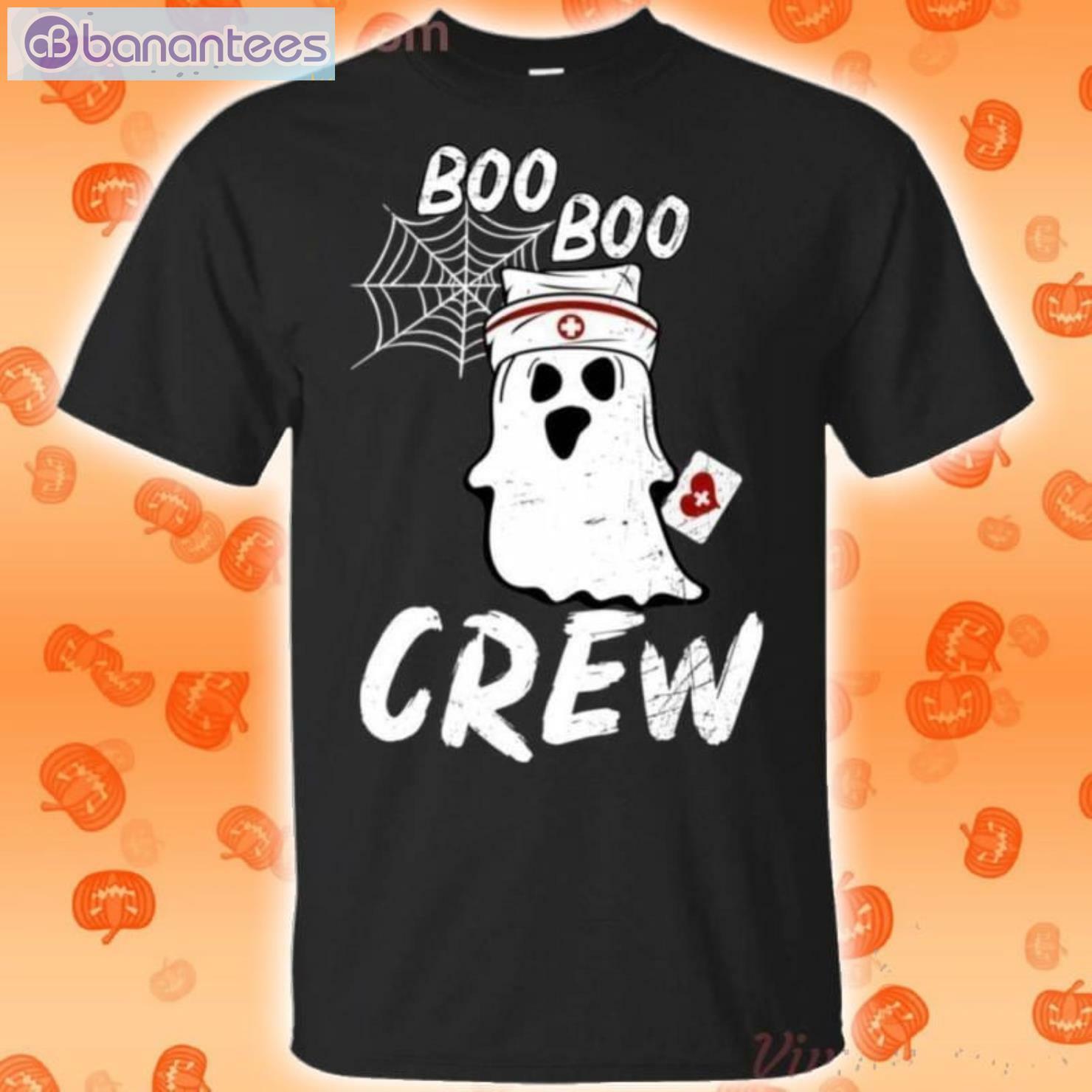 Nurse Ghost Boo Boo Crew Funny Halloween T-Shirt