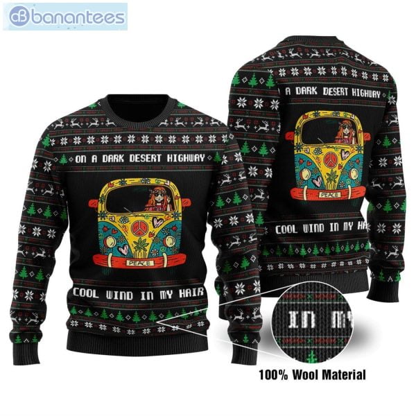 On A Dark Desert Highway Christmas Ugly Sweater Product Photo 1