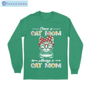 Once A Cat Mom Always Cat Mom Long Sleeve Tee T-Shirt Product Photo 9