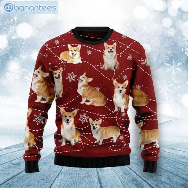 Pembroke Welsh Corgi Dog Christmas Ugly Sweater Product Photo 1