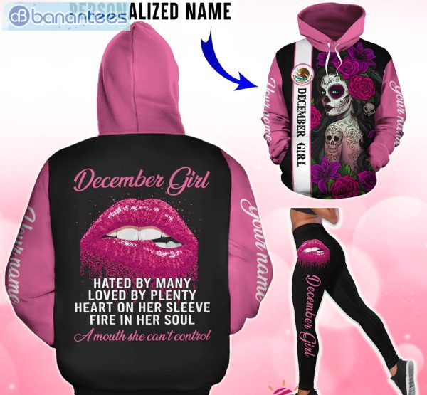 Personalized December Girl Loved By Plenty Heart 3D Hoodie And Leggings Set Product Photo 1