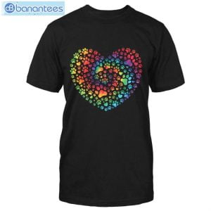 Personalized Heart Of Dog Paws Custom Shirt Classic T-Shirt Product Photo 1