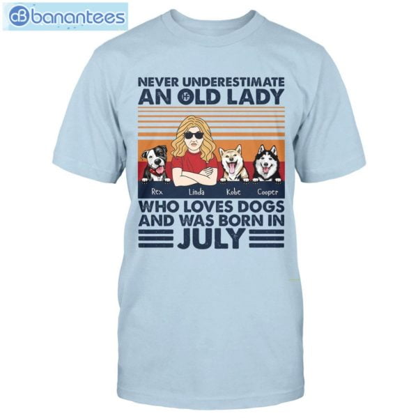 Personalized Never Underestimate An Old Lady Who Loves Dogs Custom Shirt Classic T-Shirt Product Photo 3