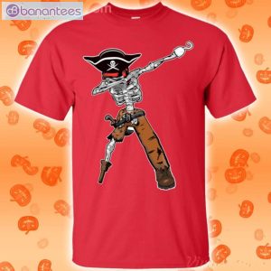 Pirate Dabbing Skeleton Halloween Funny T-Shirt Product Photo 2