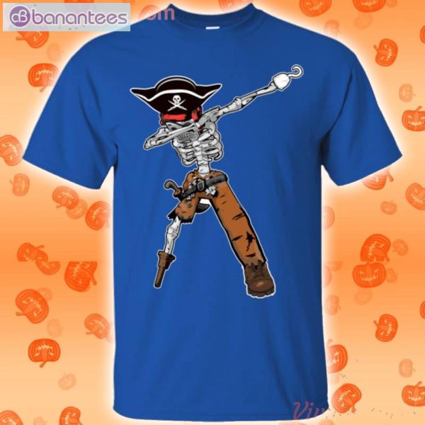 Pirate Dabbing Skeleton Halloween Funny T-Shirt Product Photo 3
