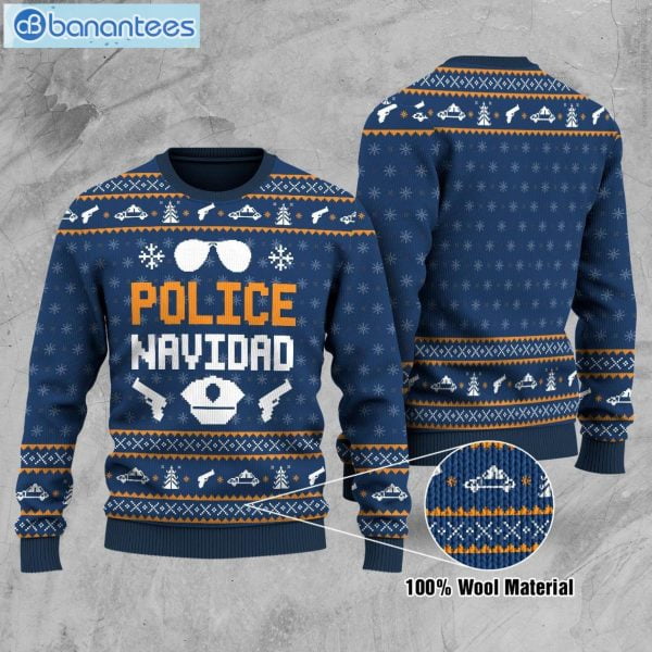 Police Navidad Knit Sweater For Men And Women Product Photo 1