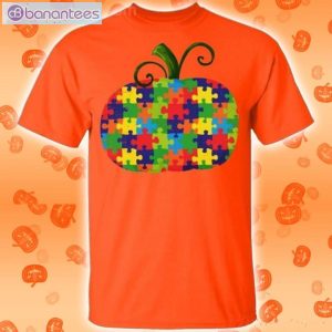 Pumpkin Autism Awareness Halloween Lovely T-Shirt Product Photo 2