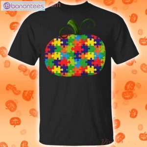 Pumpkin Autism Awareness Halloween Lovely T-Shirt Product Photo 1
