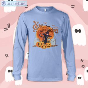 Pumpkin Cat Witch Halloween Long Sleeve T-Shirt Product Photo 4