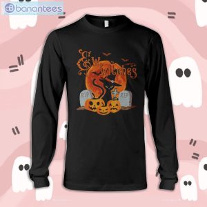 Pumpkin Cat Witch Halloween Long Sleeve T-Shirt Product Photo 1