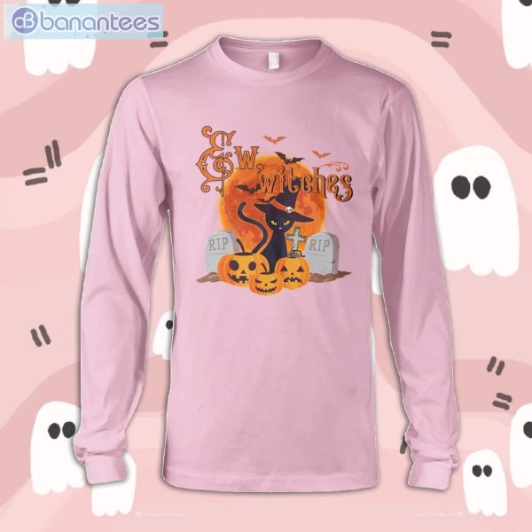 Pumpkin Cat Witch Halloween Long Sleeve T-Shirt Product Photo 5