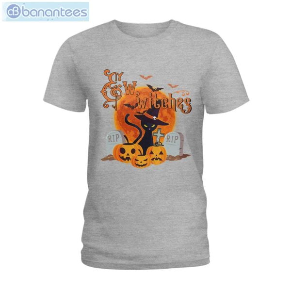 Pumpkin Cat Witch Halloween T-Shirt Long Sleeve Tee Product Photo 3