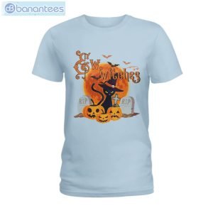 Pumpkin Cat Witch Halloween T-Shirt Long Sleeve Tee Product Photo 5