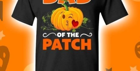 Pumpkin Dad Of The Patch Halloween Holiday T-Shirt