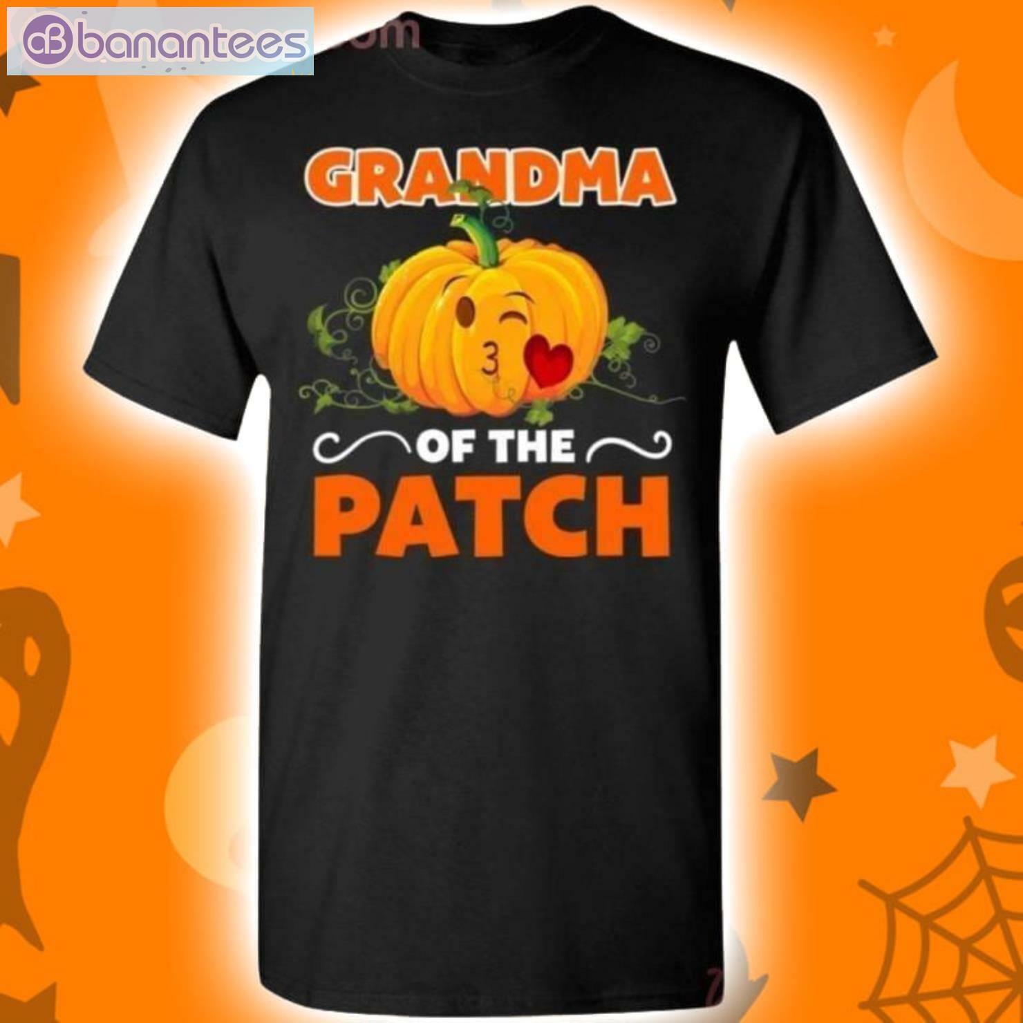 Pumpkin Grandma Of The Patch Halloween Holiday T-Shirt Product Photo 1