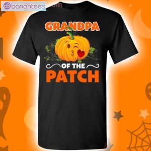 Pumpkin Grandpa Of The Patch Halloween Holiday T-Shirt Product Photo 1