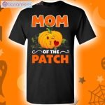 Pumpkin Mom Of The Patch Halloween Holiday T-Shirt Product Photo 1