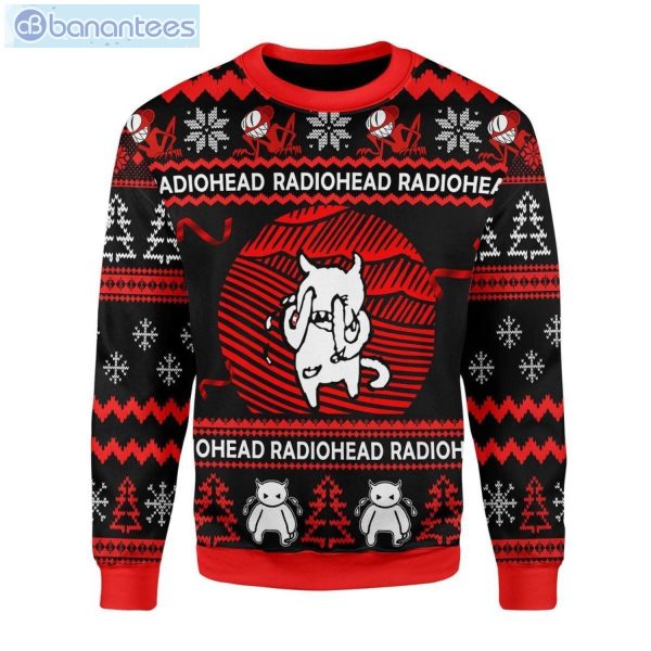 Radiohead Red And Black Ugly Christmas Sweater Product Photo 1