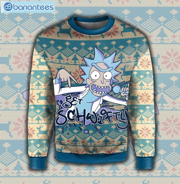 Rick Sanchez Get Schwifty Ugly Christmas Sweater Product Photo 1