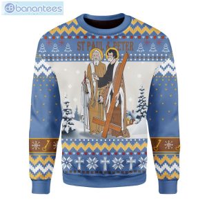 Saints Paul And Peter Ugly Christmas Sweater Product Photo 1