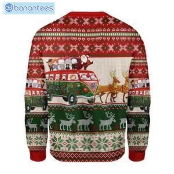 Santa With Horror Characters Christmas Ugly Sweater Product Photo 2