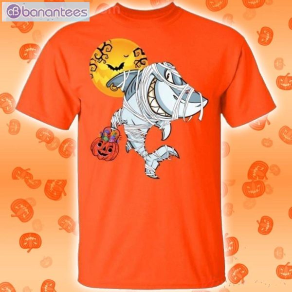 Shark In Mummy Halloween Funny T-Shirt Product Photo 2