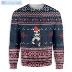 Siberian Husky In Pocket Ugly Christmas Sweater Product Photo 1
