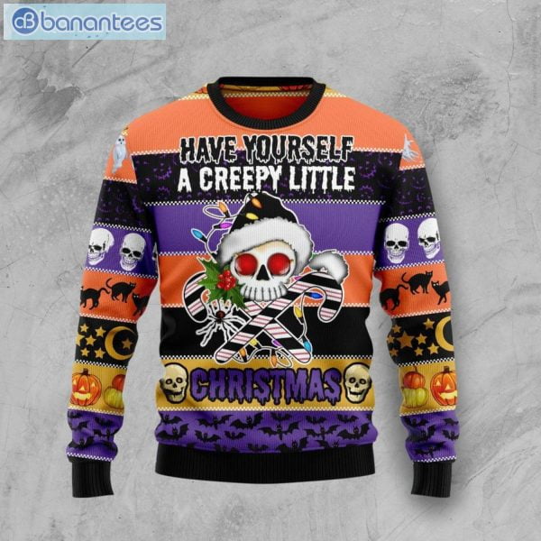 Skull Have Yourself A Creepy Little Christmas Ugly Sweater Product Photo 1