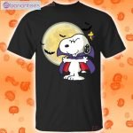 Snoopy In Dracula Halloween T-Shirt Product Photo 1