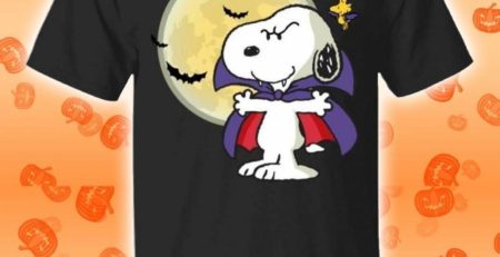 Snoopy In Dracula Halloween T-Shirt