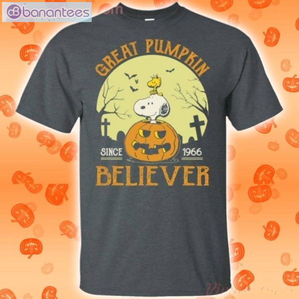 Snoopy Shadow Great Pumpkin Believer Since 1966 Halloween T-Shirt Product Photo 2