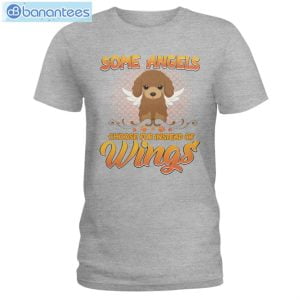 Some Angels Choose Fur Instead Of Wings Dogs Poodle T-Shirt Long Sleeve Tee Product Photo 3