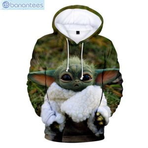 Star Wars Baby Yoda Cute All Over Print 3D Hoodie Product Photo 1