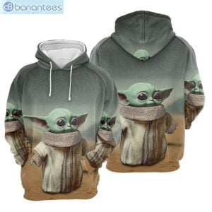 Star Wars Baby Yoda Walking All Over Print 3D Hoodie Product Photo 1