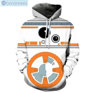 Star Wars BB-8 Symbol White All Over Print 3D Hoodie Product Photo 1