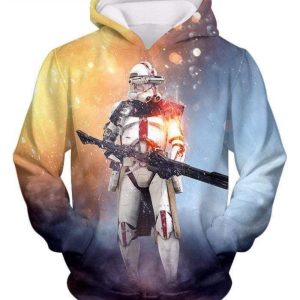 Star Wars Clone Wars Command Trooper Graphic 3D Hoodie Product Photo 1