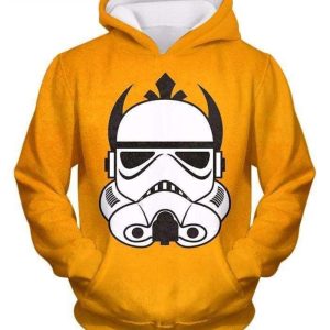 Star Wars Clone Wars Promo Stormtrooper Mask Amazing Yellow 3D Hoodie Product Photo 1