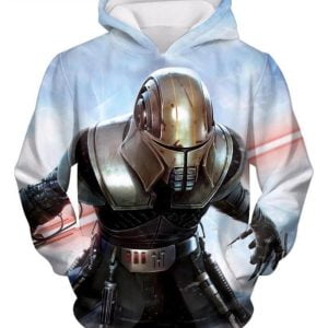 Star Wars Clone Wars Trooper Lightsaber All Over Print 3D Hoodie Product Photo 1