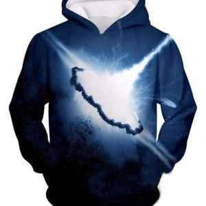 Star Wars Death Star Impact All Over Print 3D Hoodie Product Photo 1