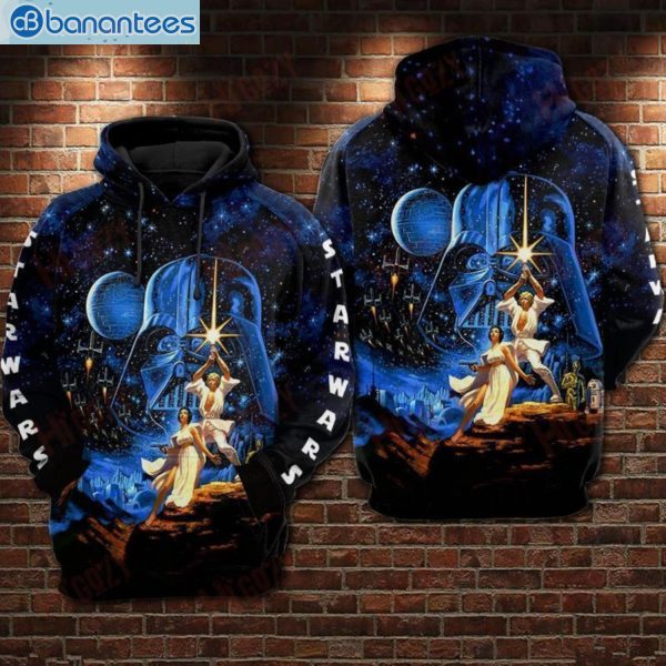 Star Wars Original Vintage Movie Poster All Over Print 3D Hoodie Product Photo 1