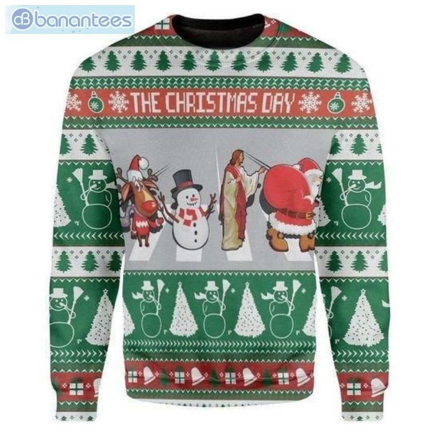 The Christmas Day Street Walking Ugly Christmas Sweater Product Photo 1 Product photo 1