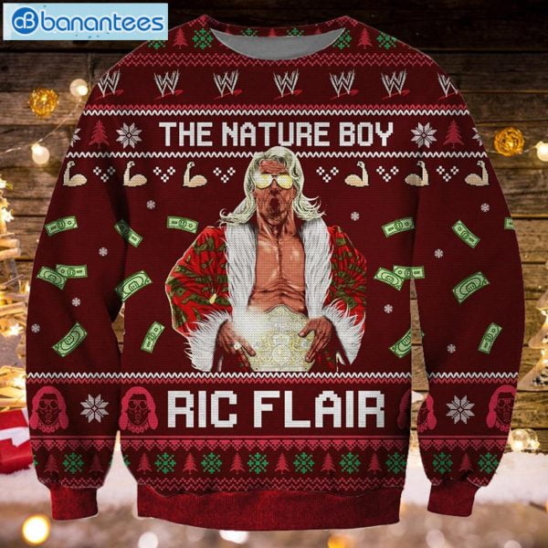 The Nature Boy Ric Flair Christmas Ugly Sweater Product Photo 1