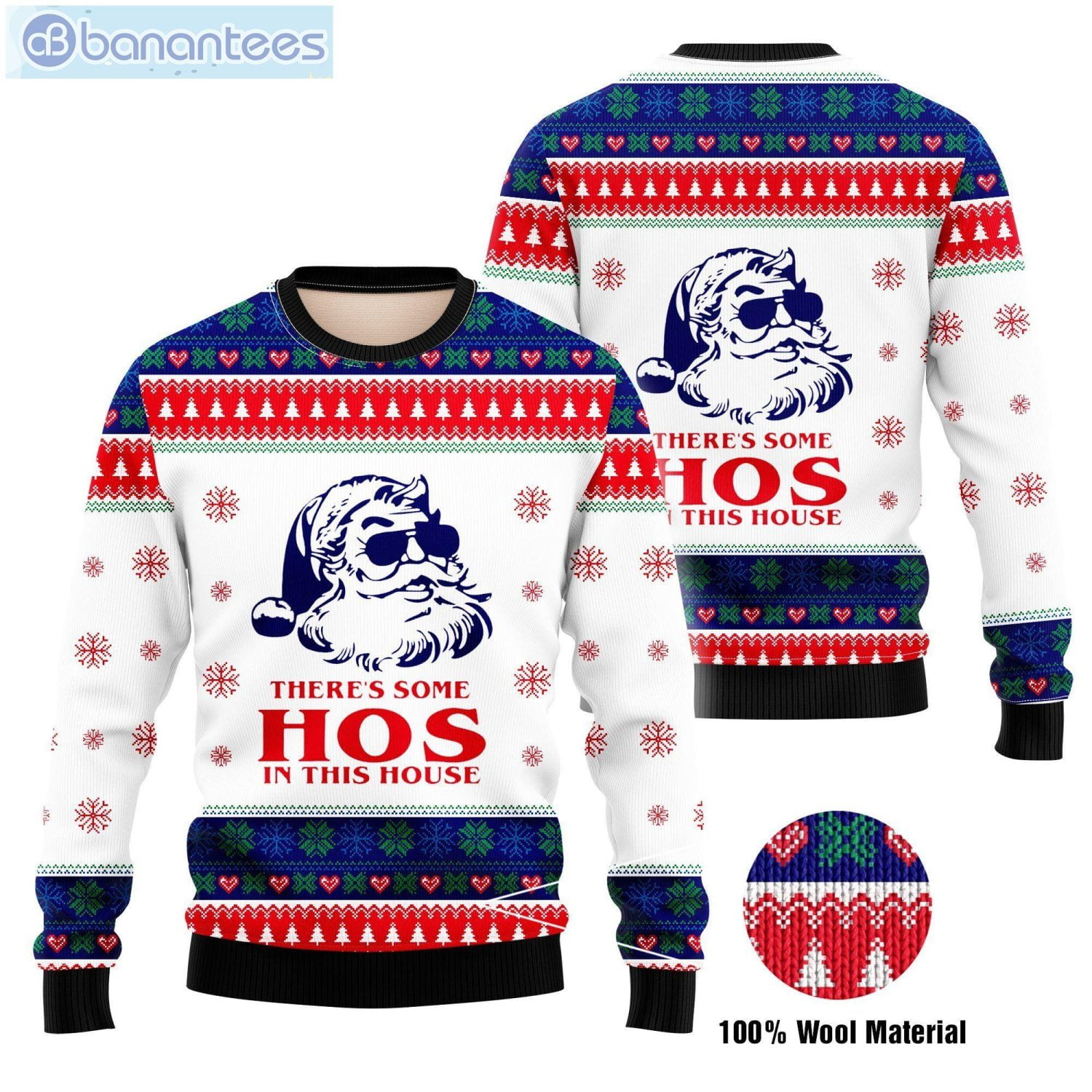 There's Some Hos In This House Christmas Ugly Sweater Product Photo