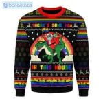 There's Some Hos In This House Ugly Christmas Sweater Product Photo 1