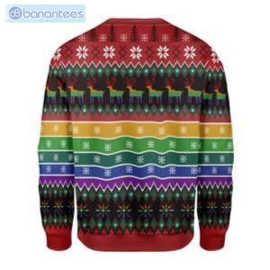 Unicorn LGBT Pew Pew Christmas Ugly Sweater Product Photo 2