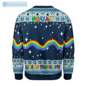 Unicorn Squat Like No Tomorrow Ugly Christmas Sweater Product Photo 2
