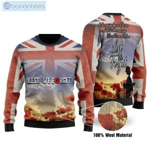 United Kingdom Veterans Christmas Ugly Sweater Product Photo 1