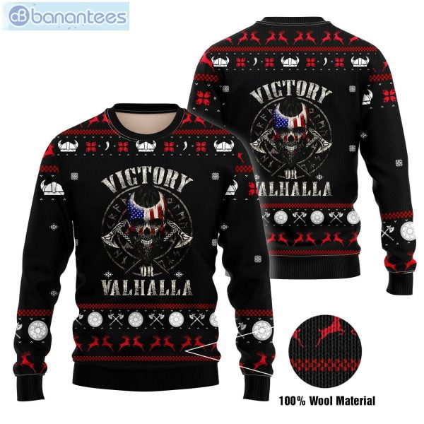 Viking Victory Or Valilala Christmas Ugly Sweater Product Photo 1