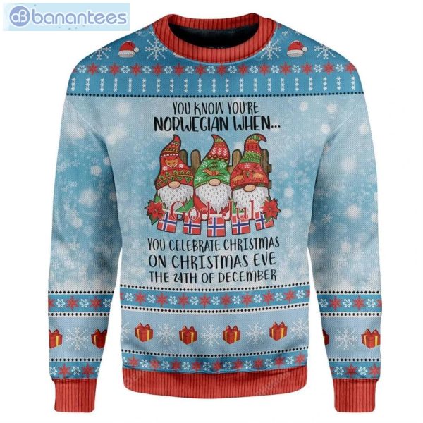 You Know You're Norwegian Ugly Christmas Sweater Product Photo 1